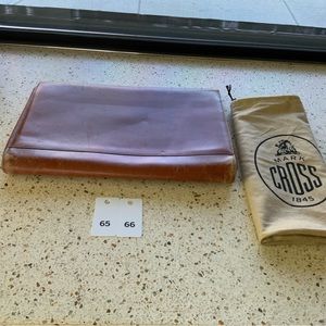 Vintage 6566 Mark Cross Brown Portfolio